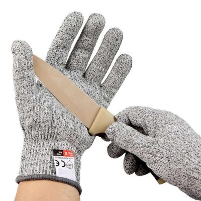 China Aibusiso High Quality Anti-Cut Soft Elasticity High Strength Polyethylene HPPE Cut Resistant Work Gloves Construction for sale