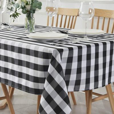 China Grain Waterproof Tablecloth Waterproof Case Stain Resistant and Wrinkle Resistant Soft Tablecloth Washable Table Cover for sale