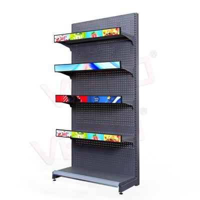 China VETO Indoor Android Strip Stretched Type Ultra Wide Bar LCD Wall Display Advertising Screen Digital Signage Shelf for sale