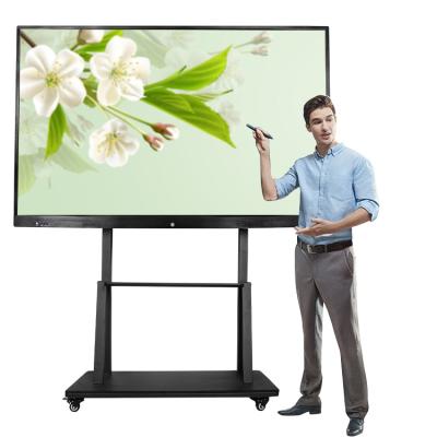 China Indoor Smart Whiteboard 4k 65inch Touch Screen Display Board Interactive Digital IR Smart Teaching Board for sale