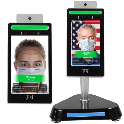 China Body temperature scanner face recognition sdk access control security assistance system VT-AD0701XD for sale