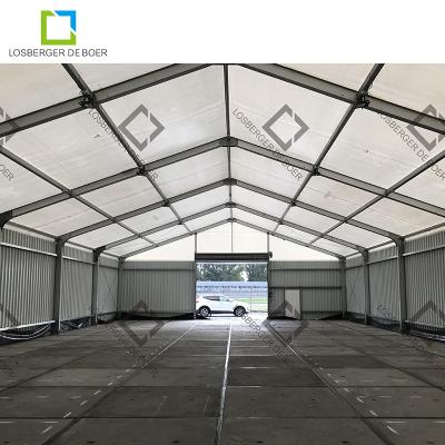 China Losberger Large Outdoor Portable Industrial Temporary Car Storage Tent Maxiflex 30x60m for sale