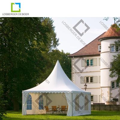 China Factory Sale White Losberger Cottage 3x3m 4x4m 5x5m Small Tents For Events Pagoda for sale