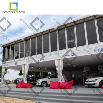 China Factory Sale Losberger Large Double Deck 30x50m Aluminum Event Tents One Shaped Shopping Mall for sale