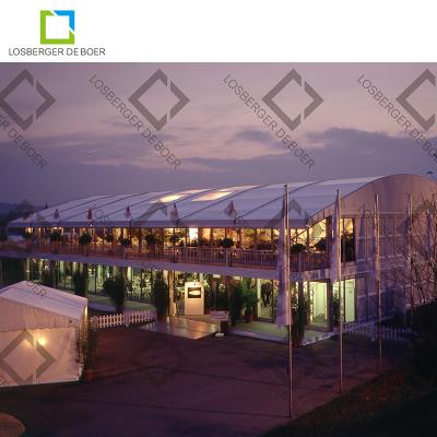 China Two Storey Tent With Balcony And Sports Tents Outdoor Losberger Events Mall Arcum for sale