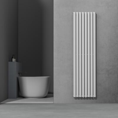 China Heater Luxury Designer White Heated Towel Rail Towel Radiator Bathroom Hot Water Radiator for sale