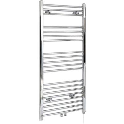 China Heater Chrome White Black With Medium Connection Towel Rack Electric Heated Towel Drying Rack for sale