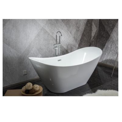 China Stone Free Artificial Resin Luna Shape White Color Bathroom Bathtub for sale