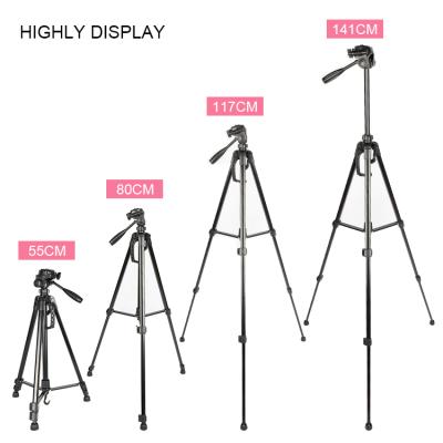 China Professional Digital Camera Live Broadcast Ring Fill Light Tripod and Video Camera Use 3520 Tripods for sale