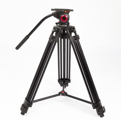 China 2021 Professional Wholesale Hot Selling Aluminum Video Camera Tripod And Heavy Duty Tripod Payload With Liquid Head for sale