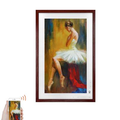 China 21.5inch Home NFT Android 9.0 LCD Screen LED Backlight Paintings and Wall Art Picture Frame Canvas Digital Wood Frame for sale