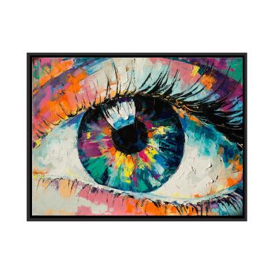 China High Quality Home Decoration Wall Pictures Character Abstract Eye Heavy Knife Painting Painting for sale