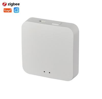 China Tuya Zigbee Pass Hub Smart Home Bridge Wireless WiFi BLE Remote Control 60*60*15mm APP for sale