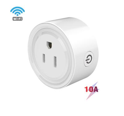 China New Design Smart Electrical Outlet Plug In US Adapter WiFi Voice Control Power Monitoring Wireless Outlet Timer Remote Socket For Alexa Google Home for sale