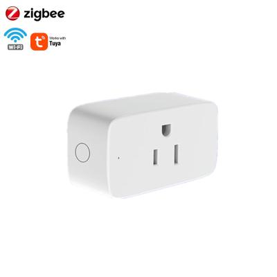 China USA WiFi Zigbee Easy Switch Smart BLE Power Monitoring Installation Voice Control Timer Remote Wireless Socket with Alexa Google Home Yandex for sale