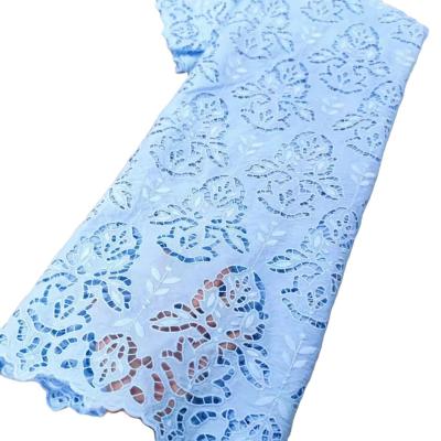 China Wholesale price African cord guipure lace embroidery fabric wedding dress Nigerian women clothing Ghana fabric party dress for sale