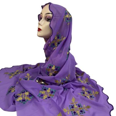 China Wholesale price Chiffon Scarf headties Nigerian headties for african lady matching lace Gele headtie suitable wedding for sale