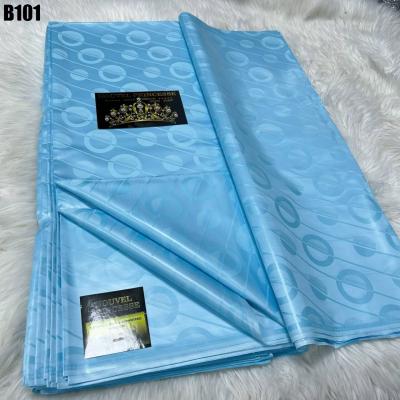 China Good quality blue Bazin Riche Fabric African Bazin Damask Suitable cotton fabric Men/women Clothes Senegal Dress Unique Lace for sale