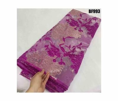 China Embroidery High Quality Bazin Brocade Fabric Damask Lace Dress 2023 African Fashion Jacquard Brocade Printed Knitted Warp for sale