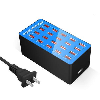 China Mobile 20 Ports Multi USB Charging Station 100W USB Charger For Mobile Phones for sale