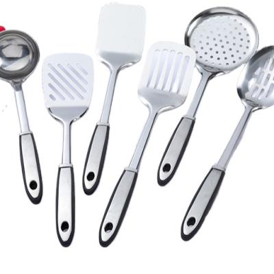 China Sustainable 6 Pcs Non-Stick Kitchen Accessories Cooking Tools Kitchen Utensil Set Stainless Steel Cooking Tool Kit for sale