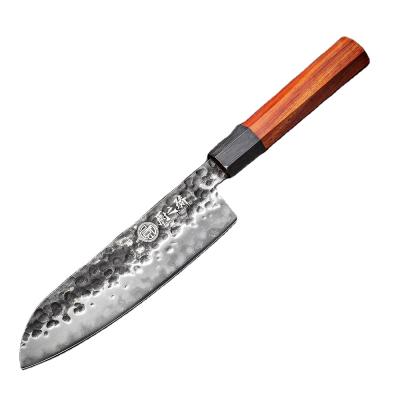 China Manual Forging Kitchen Knife Viable Pure Steel Chinese Cleaver Kitchen Knife With Handle for sale