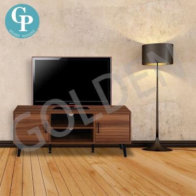 China Modern KD Style TV Stand with Storage Cabinets and Interior Shelves Open Shelf Wood Furniture Home Furniture Living Room for sale