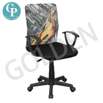 China Mid-Back Mesh Computer Desk Task Chair (Height) Large Adjustable Ergonomic Desk Lumbar Support With Armrests With Paint for sale