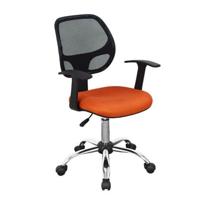 China (Size)Adjustable Cheap Computer With Wheels Swivel Mid Back Metal Mesh Chair With Arms - Ergonomic Computer/Office Chair for sale