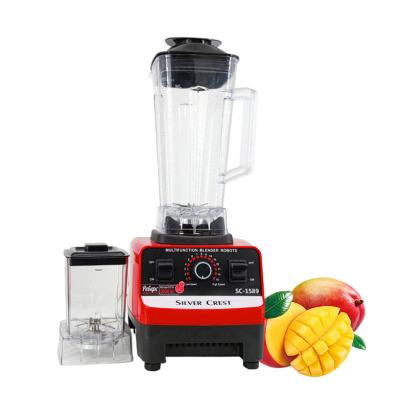 China Heavy Duty Motor Pure Copper Kitchen Appliances 1800W Electric Blender 2.5L High Speed ​​Blender Smoothie Blender for sale