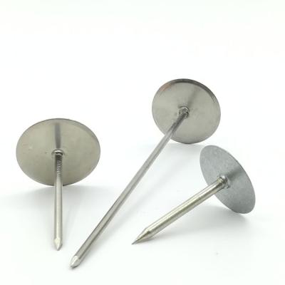 China Round 12GA Weld Head Flat Cup Head Insulation Cup Weld Pins for sale