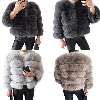 China Wholesale 100% Winter Warm Fox Fur Coat Genuine Leather Jacket Anti-wrinkle Custom Real Fur Coat Women's Genuine Leather Jacket for sale