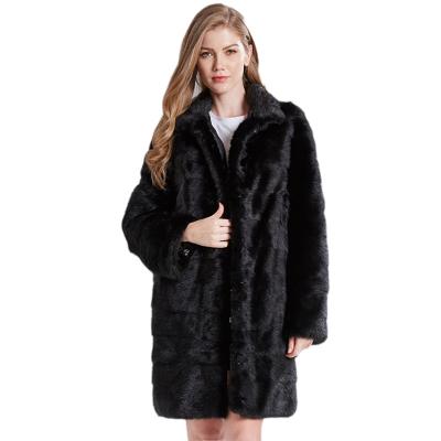 China Anti-Wrinkle Mink Coats Women Natural Fur Coats Long Winter Clothes Ladies Real Mink Fur Coat Female Genuine Fur Jackets for sale