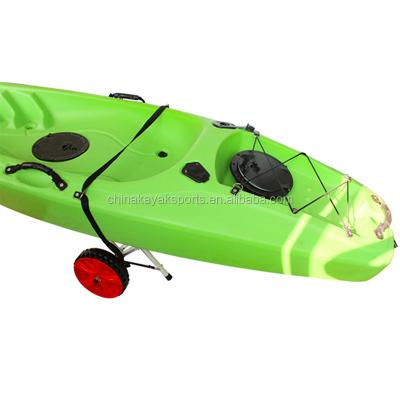 China New 2018 Folding Kayak Canoe Boat Carrier Transport Trolley Dolly Trailer Towing Wheel Trolley with Tie Down Strap for sale