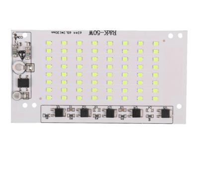 China good price high quality driver on board linear pcb flood light 50w ac220v smd2835 dob driverless led module 140*94mm for sale