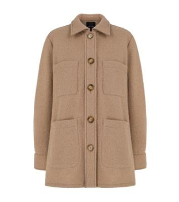 China Breathable Womens 50%wool Winter Coat Single Button Front Pocketed Jacket for sale