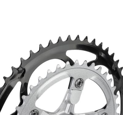 China 2022 New Brand BMX Bicycle Fixed Gear Crank Set Gear Wheel Crankset Aluminum Axle Mountain Bike Crankset for sale