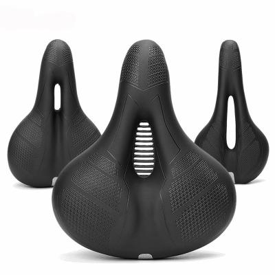 China ORIGINAL DESIGN Hot Selling Bicycle Saddle With Tail Reflective Brand Cushion Cavity Saddle Mountain Bike Seat for sale