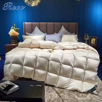 China Real Home Silk 95% Cotton White Goose Down Comforter for sale