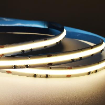 China Desktop High Density COB Led Strip Light DC24V 10W 480leds/m 1000LM/m PCB 8mm Cuttable Light FOB Strip for sale