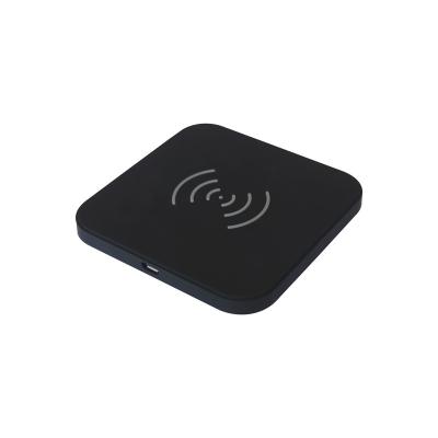 China Mobile Phone Art Design Black Square Shape Fast Wireless Charger Charging Pad for sale