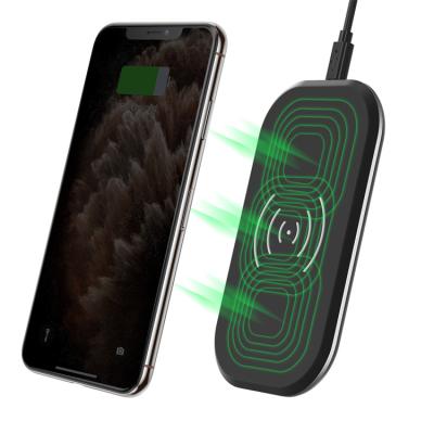 China 2021 New Product Mobile Phone Custom 3 Coils Wireless Charger 5V 1a 10w Fast Fast Charging Pad For Smart Phone for sale