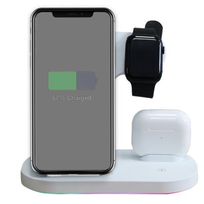 China 2021 New Qi-Enabled Devices Multifunctional Wireless Charger Stand Fast Charging Rotating Lantern Qi Wireless Charger Stand For Iphone for sale