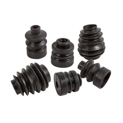 China High Precision Custom Molded Hnbr Small Black Accordion Rubber Bellows According To Your Custom for sale