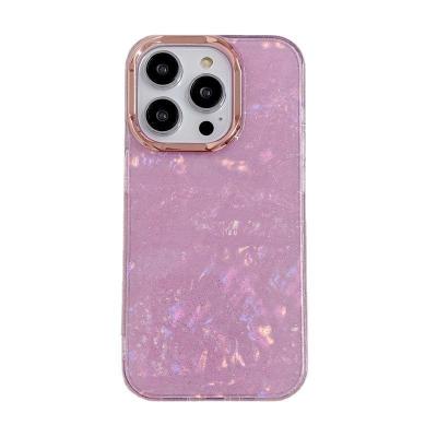 China Shockproof Luxury Colorful Dazzling Glitter Electroplating shell Phone Accessories Cases Cover for iPhone 12 13 case14 15 Pro Max Covers for sale