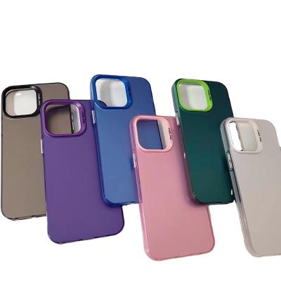 China Shockproof Simple Solid Color IMD Silver Frosted Phone Accessories Cases Cover for iPhone 11 12 13 case14 Pro Max Covers 11 Case 14 pro for sale