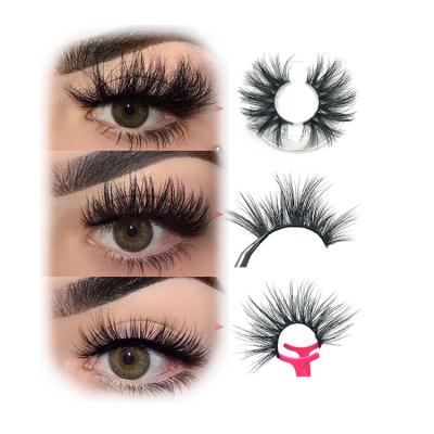 China Wholesale 3D Mink Lashes Cruelty Free Super Flexible 25mm Mink Lashes Book Strip Lashes For Lashes Box Private Label Custom Lashes for sale