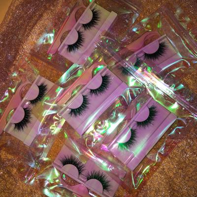 China Super flexible high quality 3d mink eyelashes custom private label eyelash packaging box, hand made lashes 3d mink strip eyelash for sale