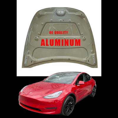 China pro quality pro quality model Y car aftermarket vehicle aluminum front body kit aluminum engine cover hood for tesla Y model for sale