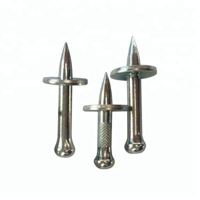 China Flat Galvanized NK Pins Pulling Nails With 12mm Steel Joint for sale